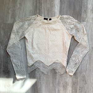 Lace crop top